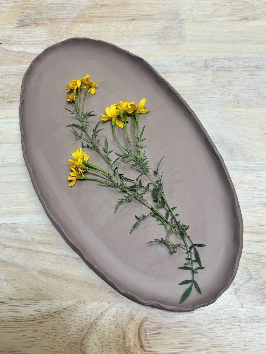 Botanical Serving Plates Workshop (Handbuilding) - Friday 9/11/26