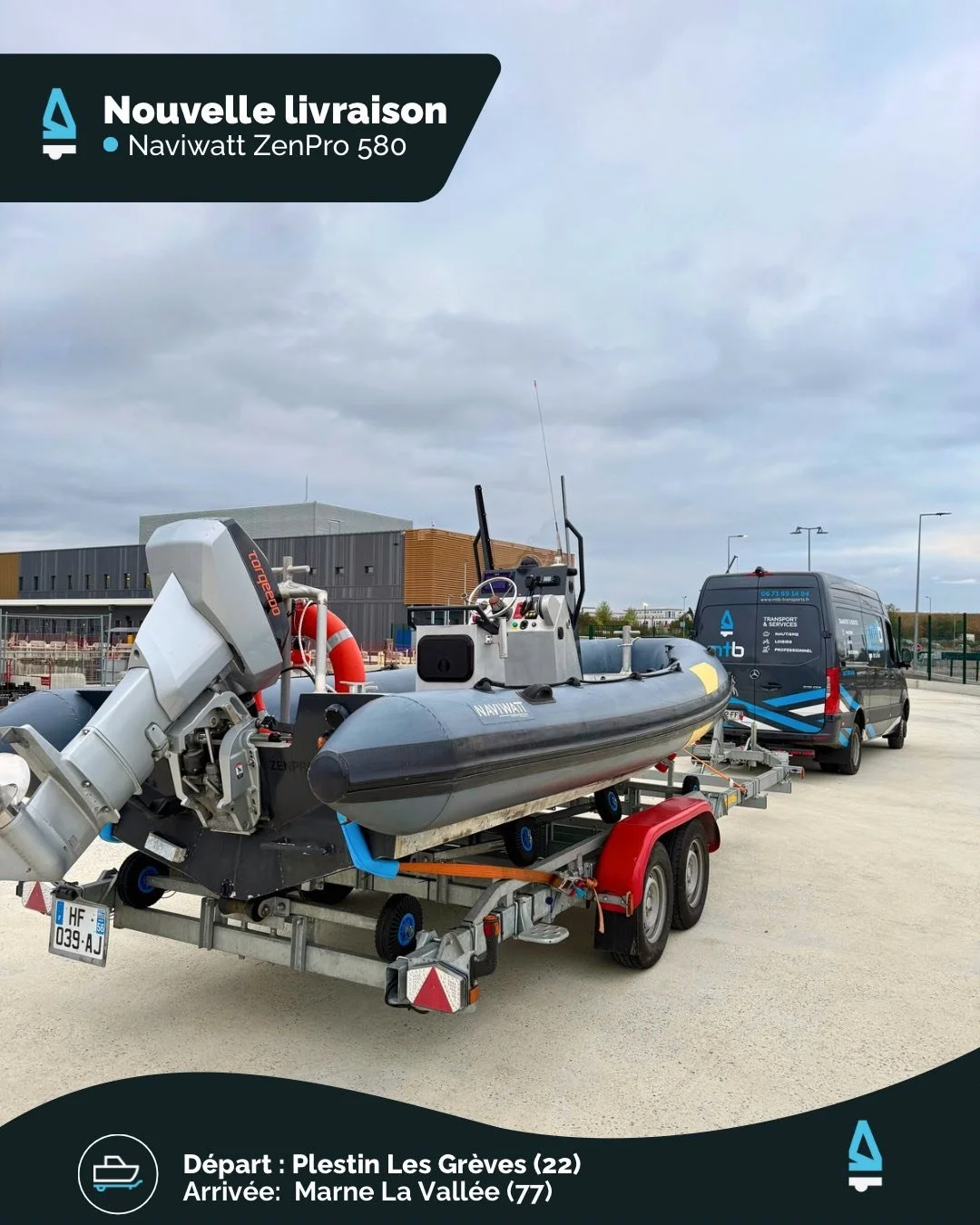 ⚡🌊 Transport du 𝐍𝐚𝐯𝐢𝐰𝐚𝐭𝐭 𝐙𝐞𝐧𝐏𝐫𝐨 𝟓𝟖𝟎  : Un bateau 100 % électrique au cœur de Disneyland Paris 🏰🚤