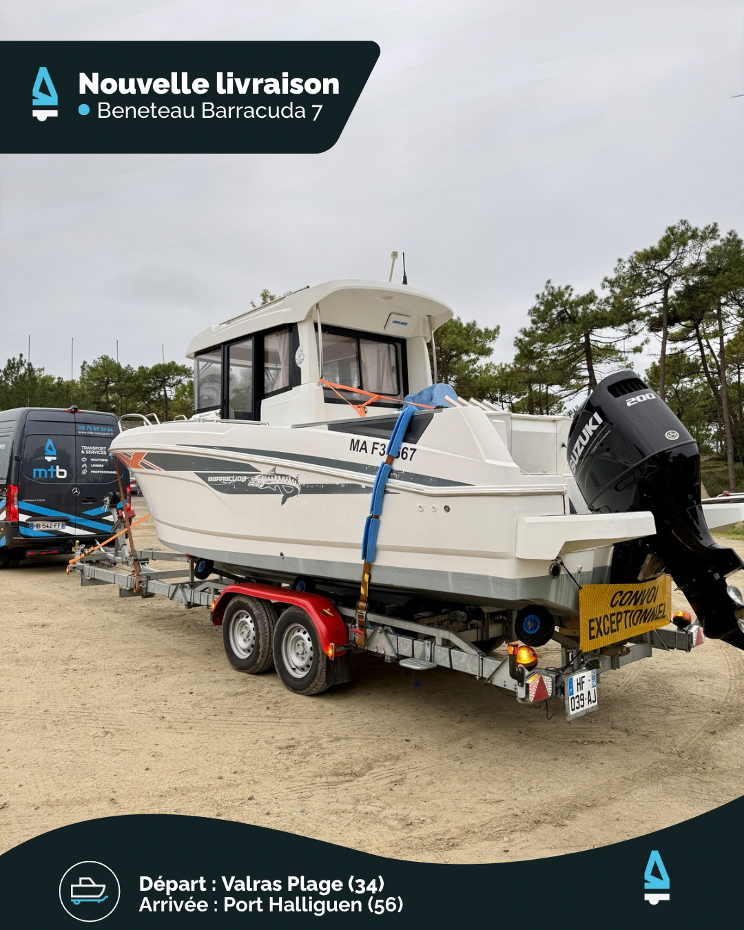 🚤🌍 Du littoral méditerranéen aux eaux bretonnes pour ce Barracuda 7