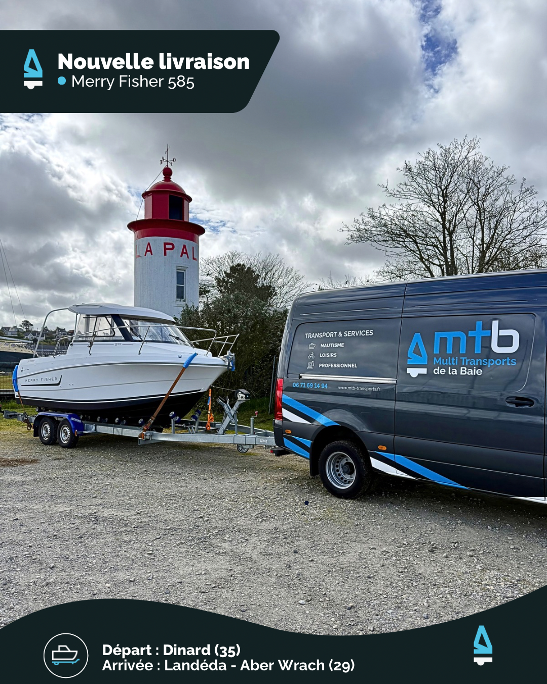 🚤🌊 Cap vers les Abers pour ce Merry Fisher 585.
