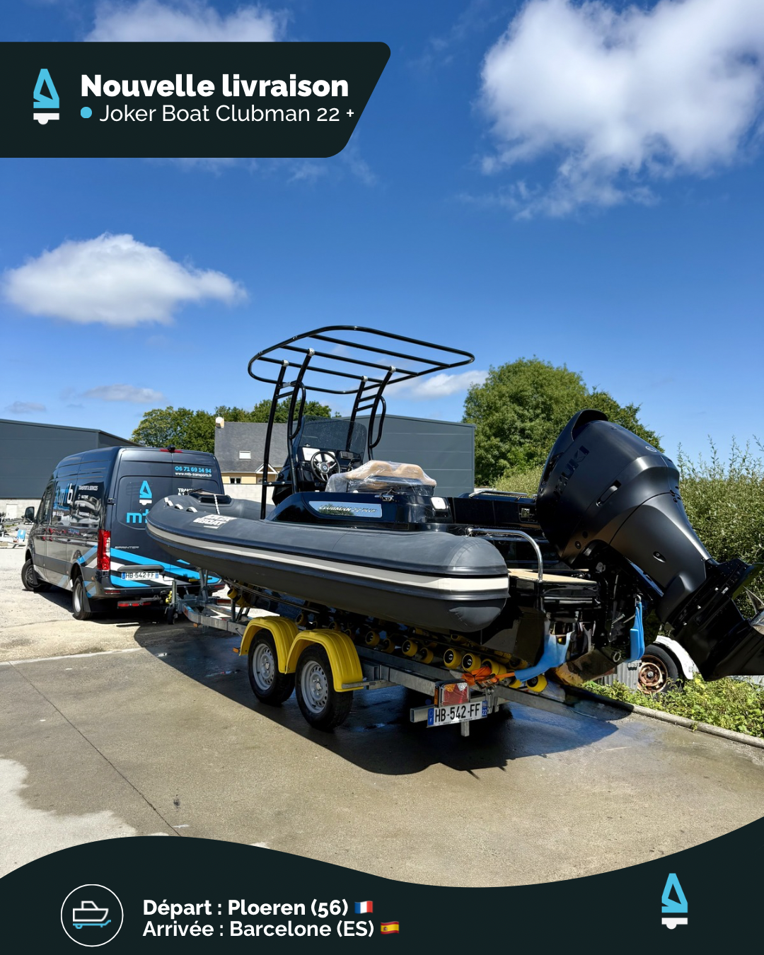 🏝️🚤 Direction les Baléares pour ce Joker Boat Clubman 22+ neuf.