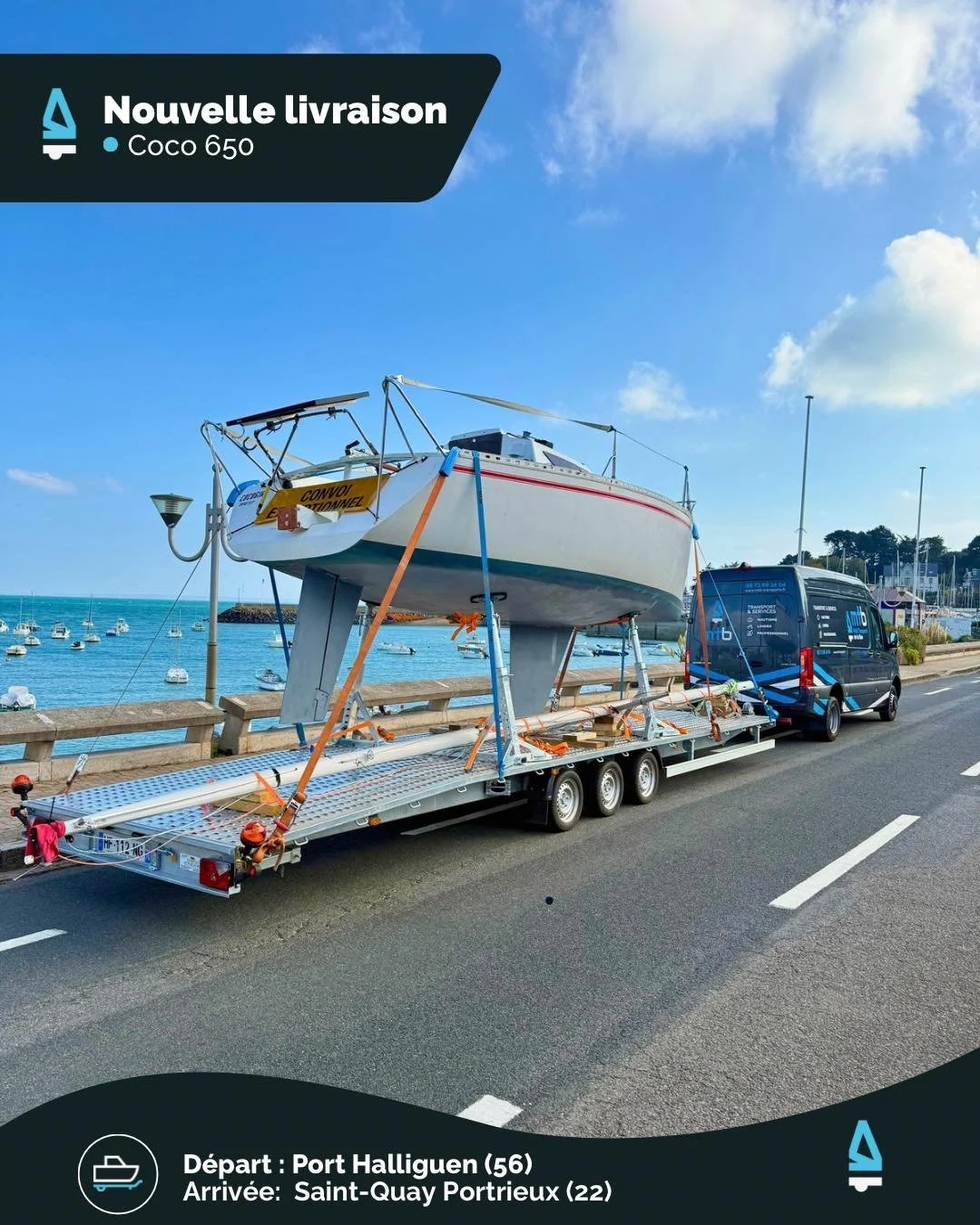 ⛵️ Un Coco 650 en route vers la Bretagne Nord ! 🚧🌊