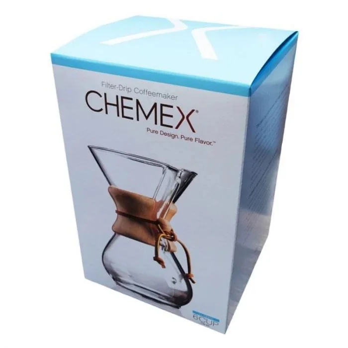 Chemex 6 cup pour over coffee maker box