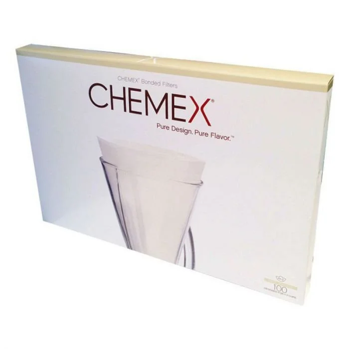 Chemex 3 cup filter papers for coffee brewing in box