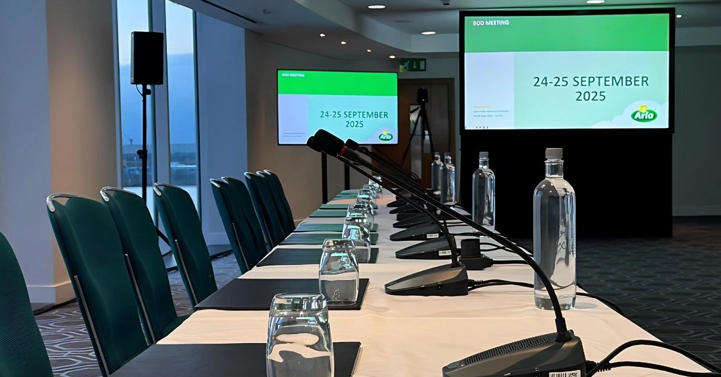 AV set up for delegate conference meeting