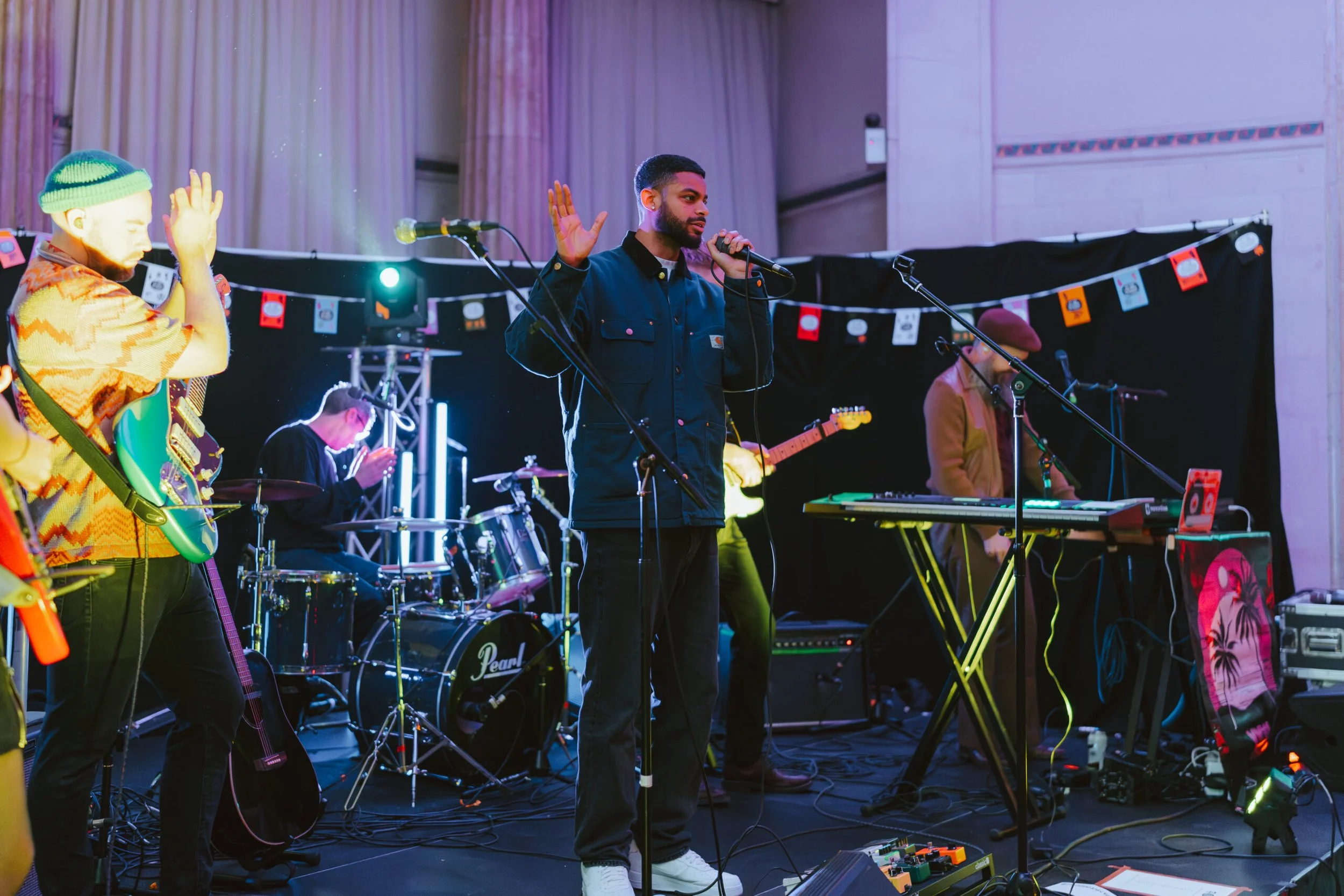 Live Music Artist Singing On Stage