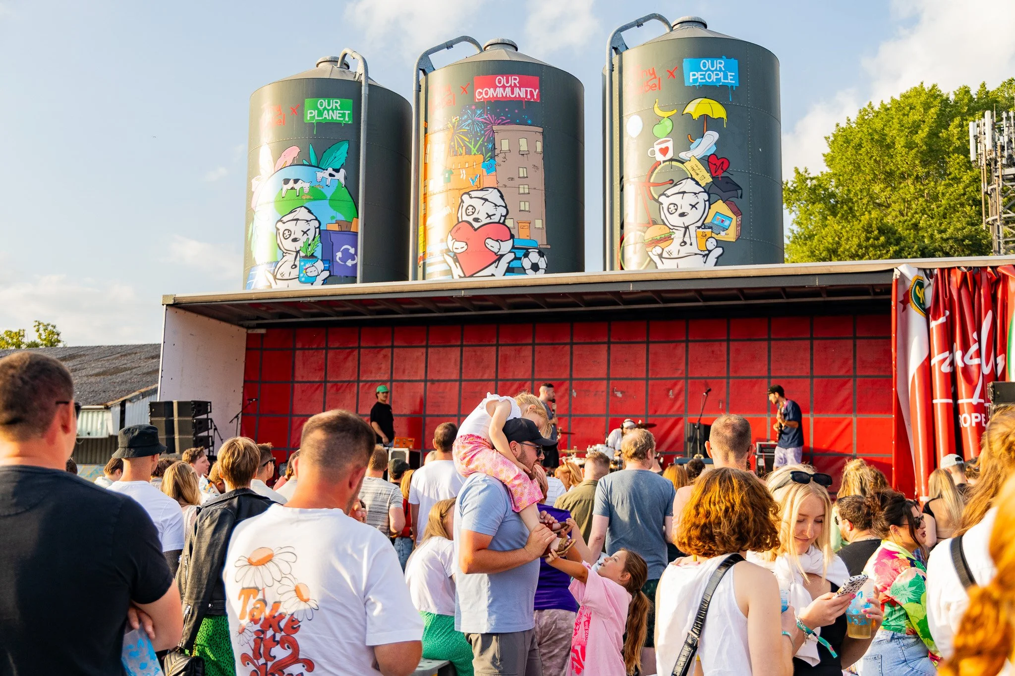 Trailer Stage at Tiny Rebel Fest provided by Spartan Audio Visual