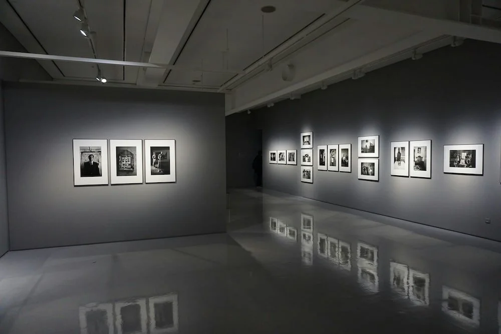 Subtle installed lighting enhances gallery