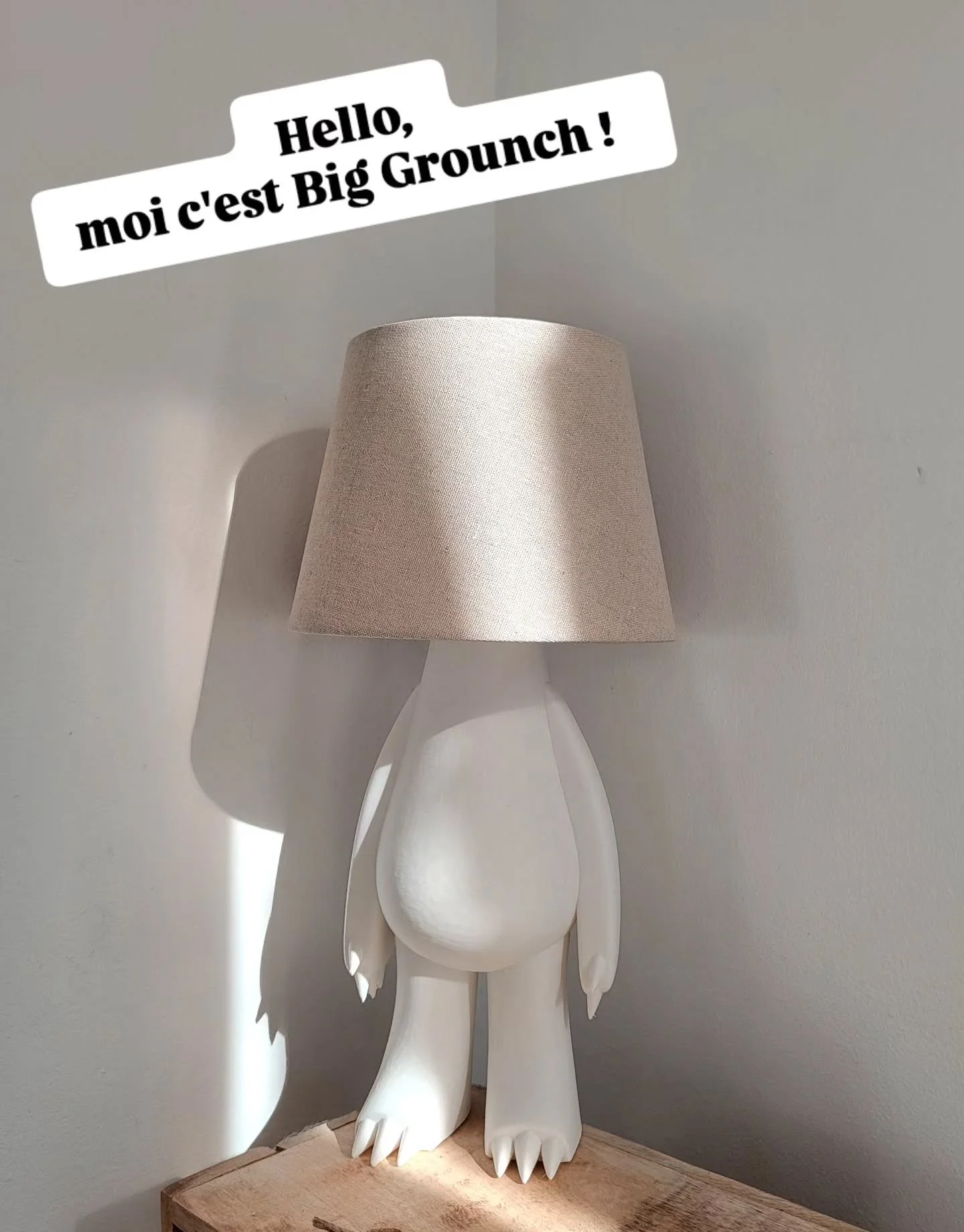 Hello tout le monde ! 😃

Aujourd'hui, je vous pr&eacute;sente la nouvelle cr&eacute;ation brightmood (et le nouveau pensionnaire de mon salon) : Big grounch, la version grande taille de la lampe monstre ! 😈😃

Plus grand, plus beau, et toujours aus