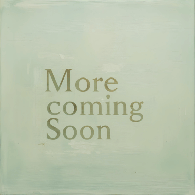 Grey background with gold text more coming soon