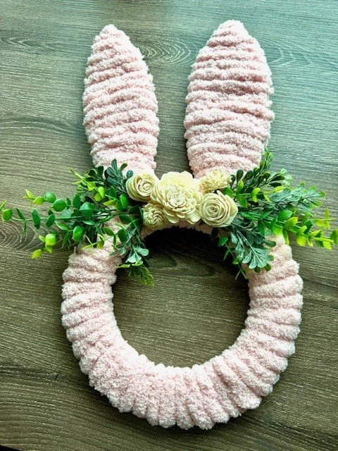 Bunny Wreath - Pink