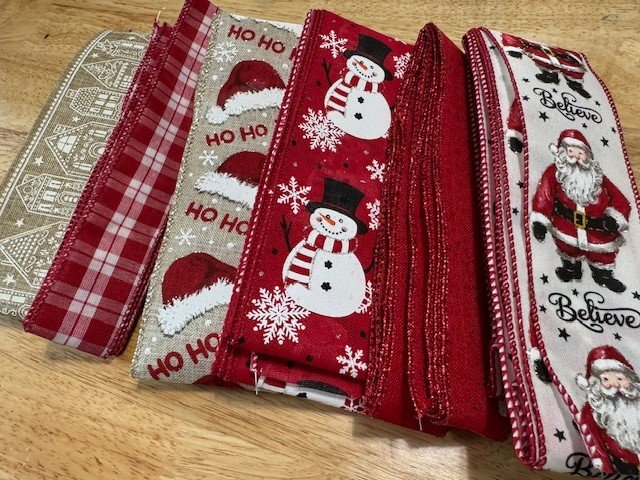 Christmas Wired Ribbon Bundle