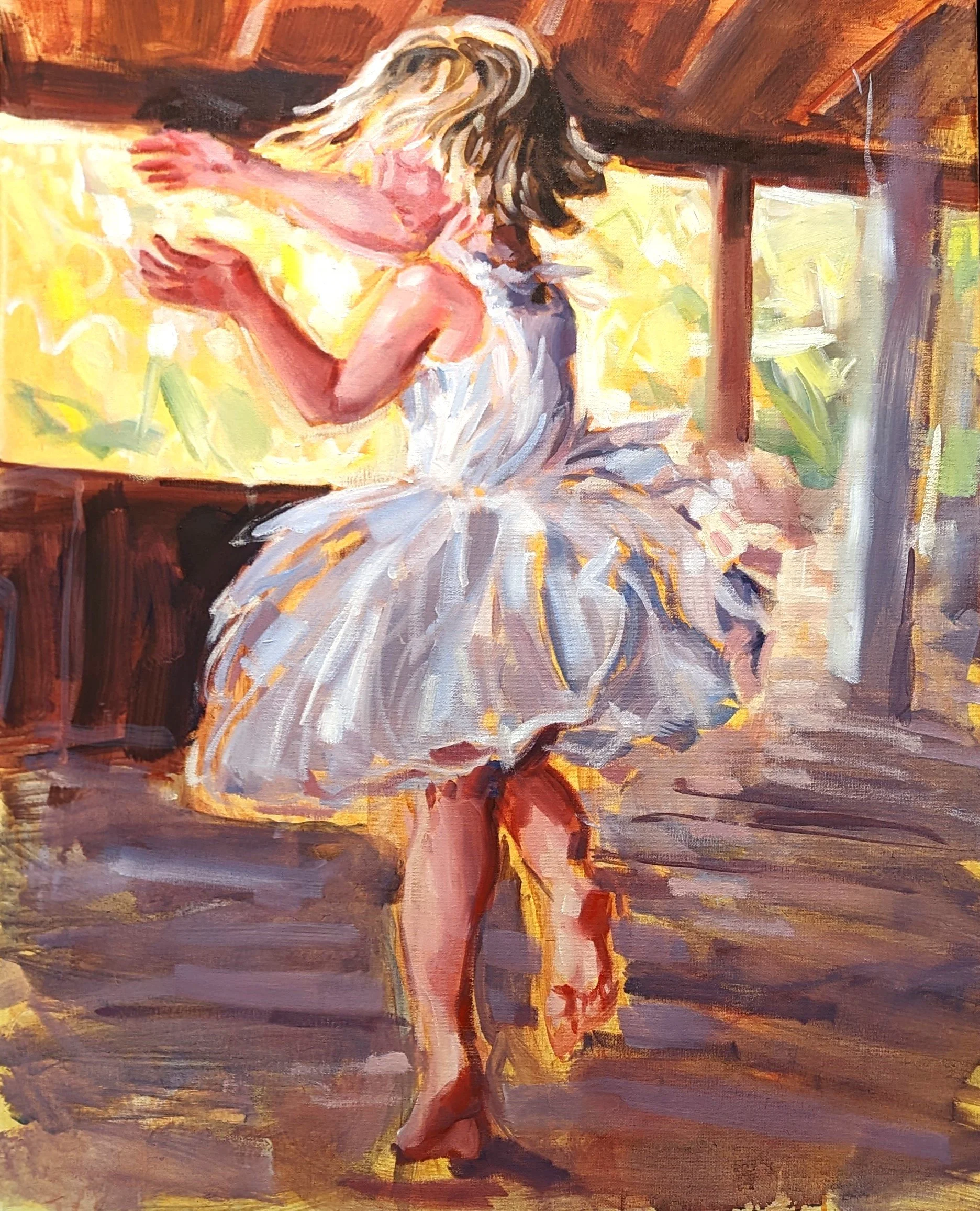 Tiny Dancer (2023) Oil on canvas, 60 x 75cm