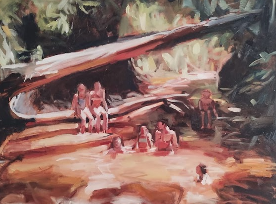 Meet Me There (2022). Oil on canvas, 50 x 70 cm