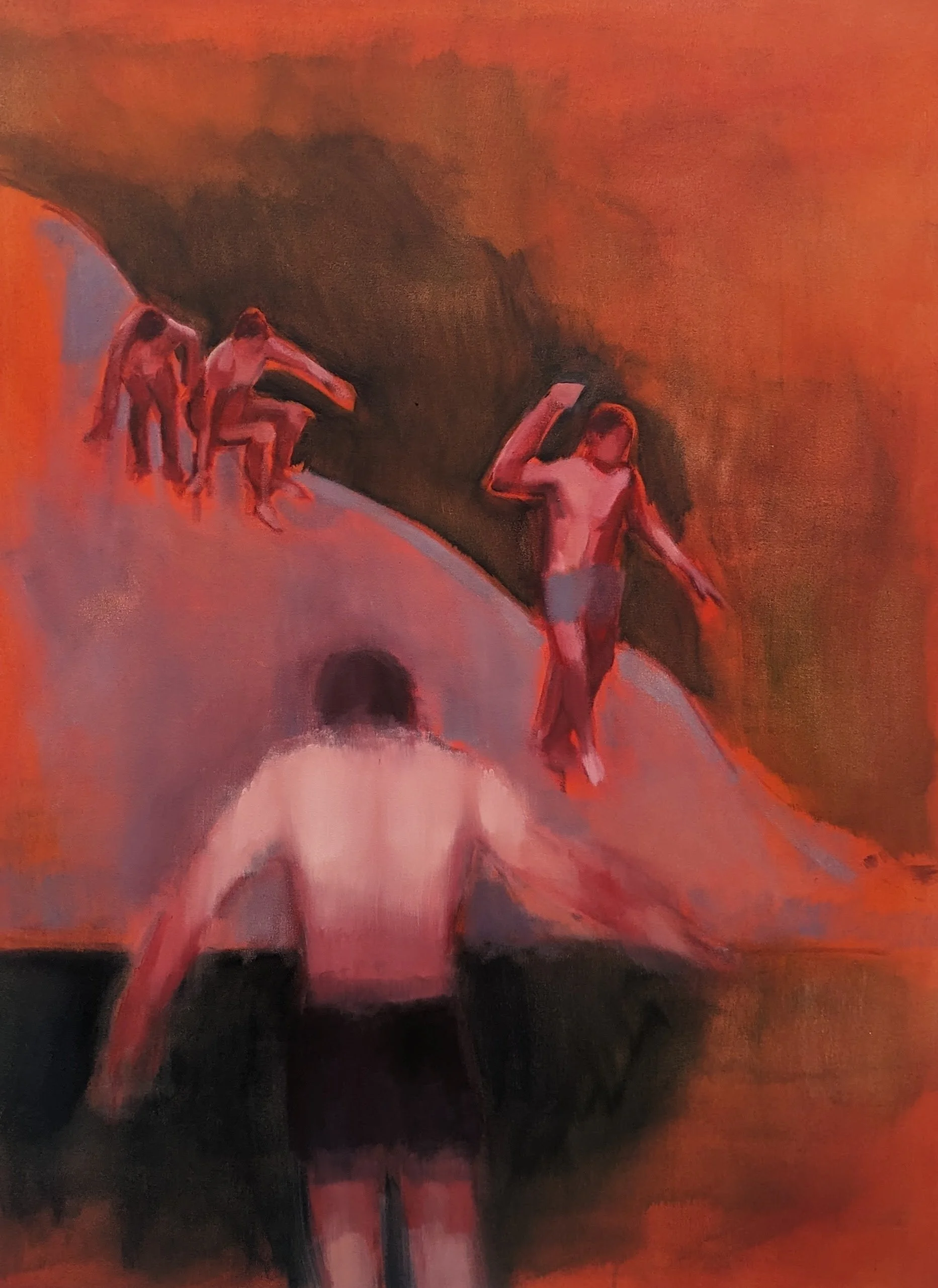 Gravity (2024). Oil on canvas, 80 x 100cm