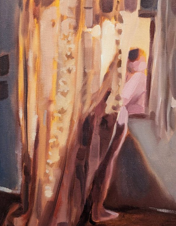 After The Rain (2024). Oil on canvas, 30 x 40cm