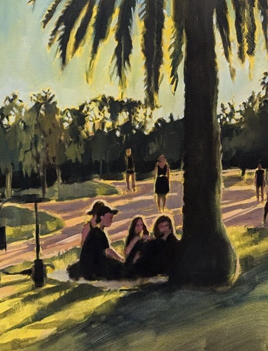 Where The Light Touches (2024) Oil on canvas, 60 x 80cm