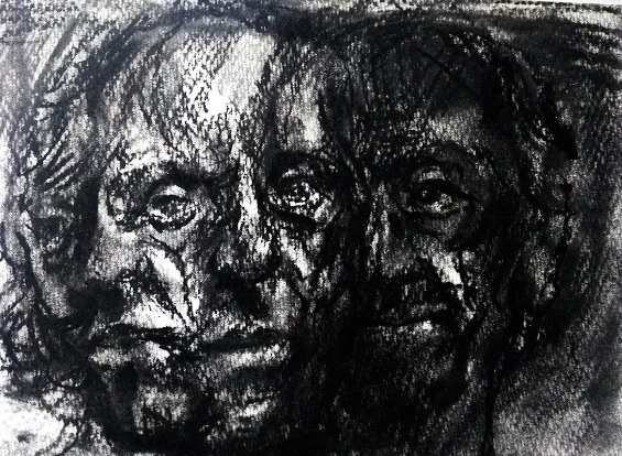 Rob III (2020). Charcoal on Paper, 21 x 29cm.