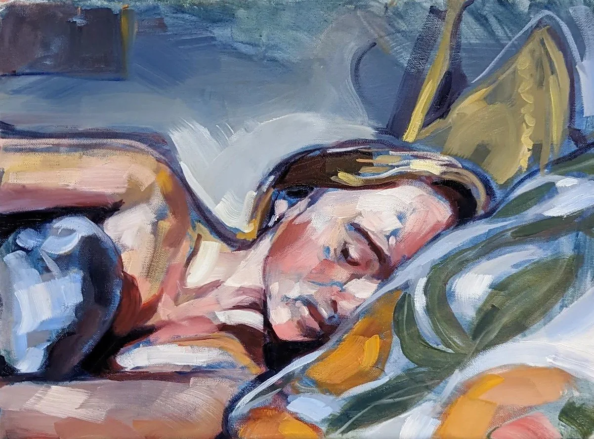 Before You Wake (2023). Oil on canvas, 20 x 30cm