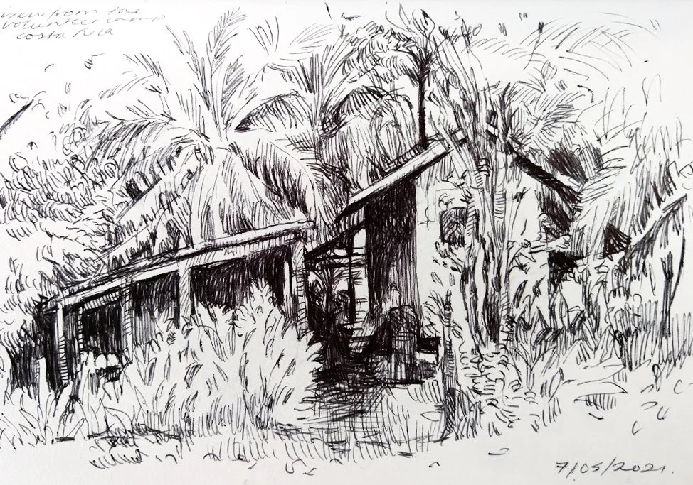 Pacuare (2021). Pen on paper, 14 x 21cm