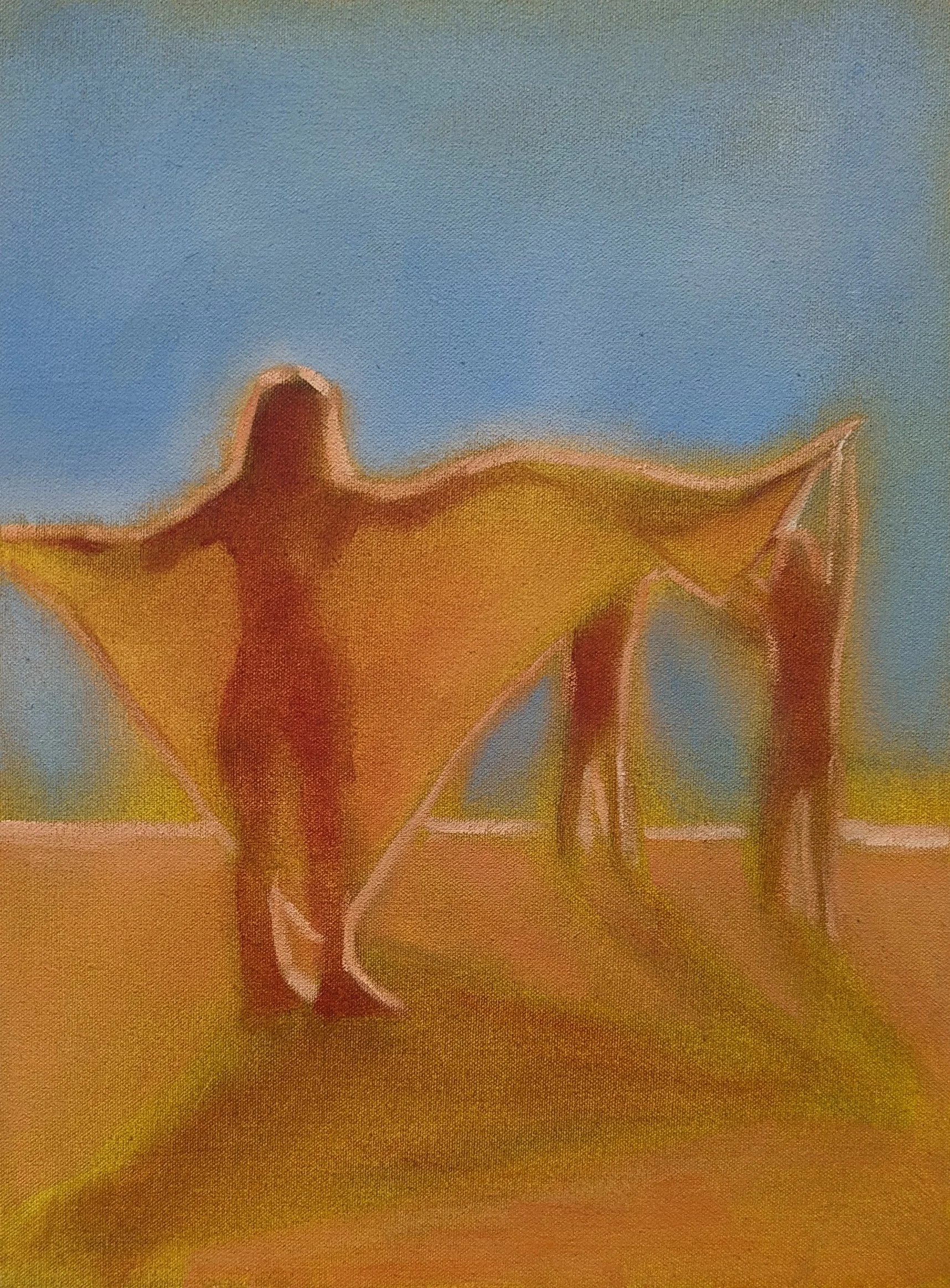 Midday Sun (2023). Oil on canvas, 30 x 40cm