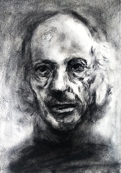 Rob (2020). Charcoal on Paper, 21 x 29cm