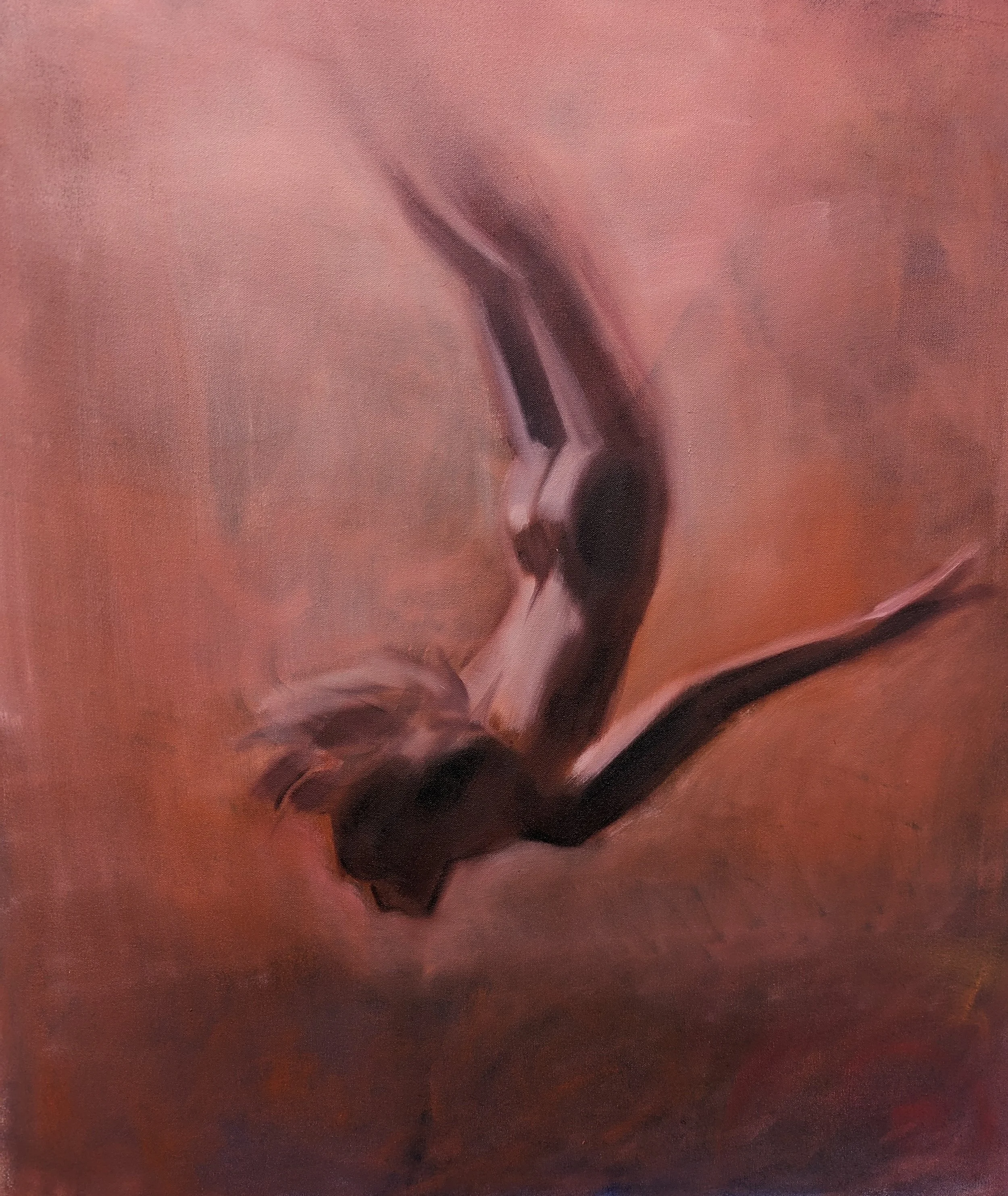 Live A River Does (2024). Oil on canvas, 60 x 80cm