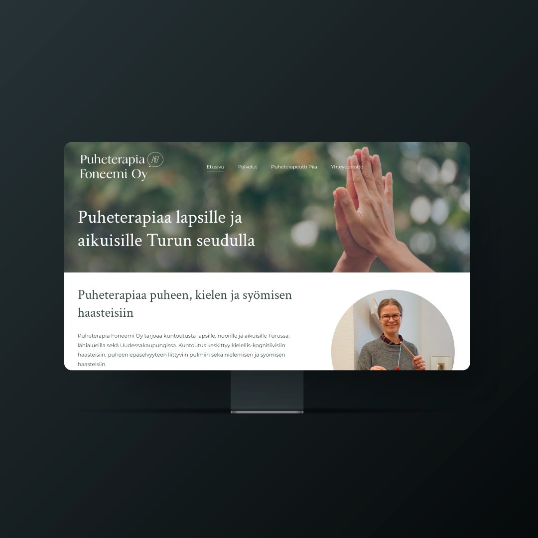 Goose Design toteutti Puheterapia Foneemin uudet nettisivut