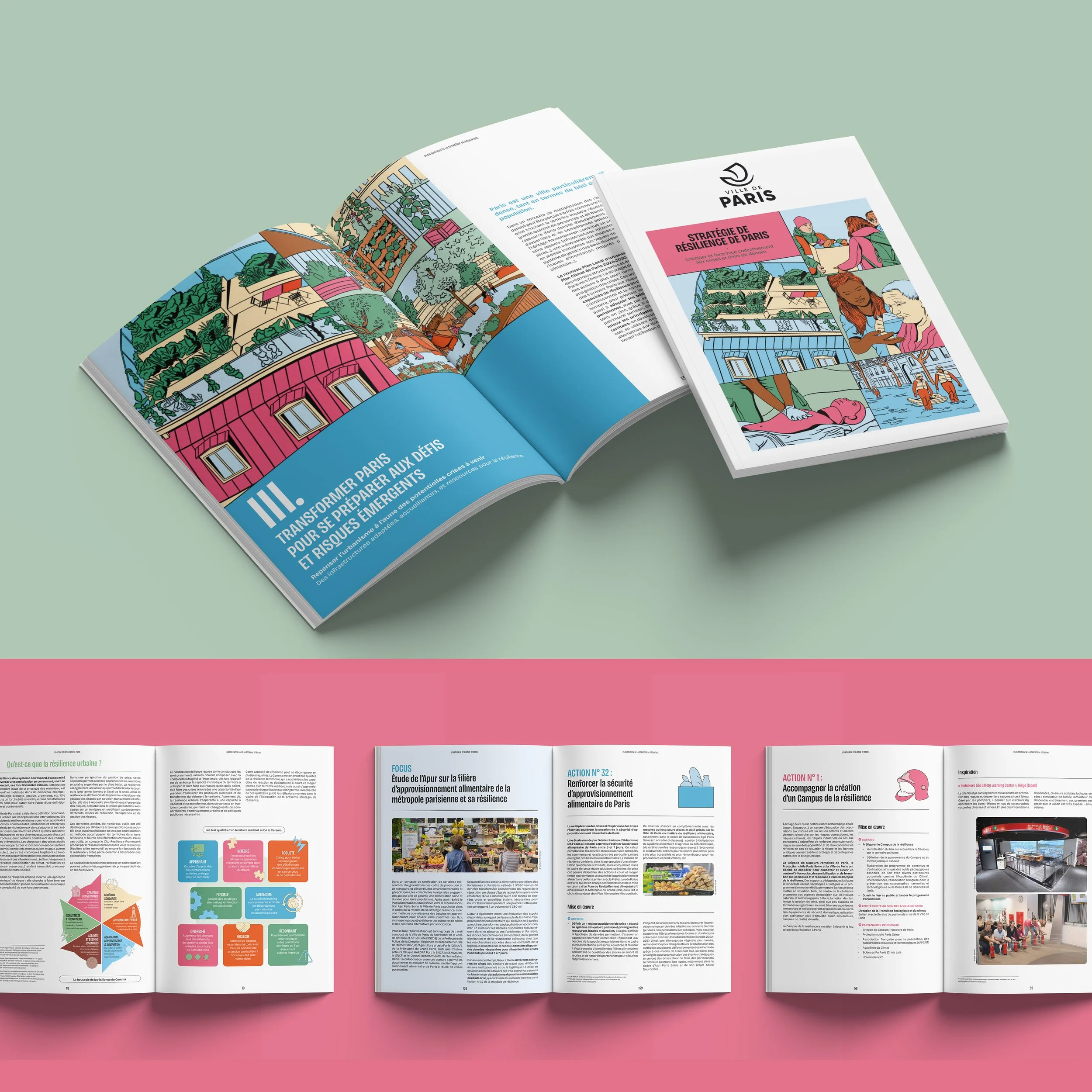 Maquette du Plan de Résilience de la Ville de Paris