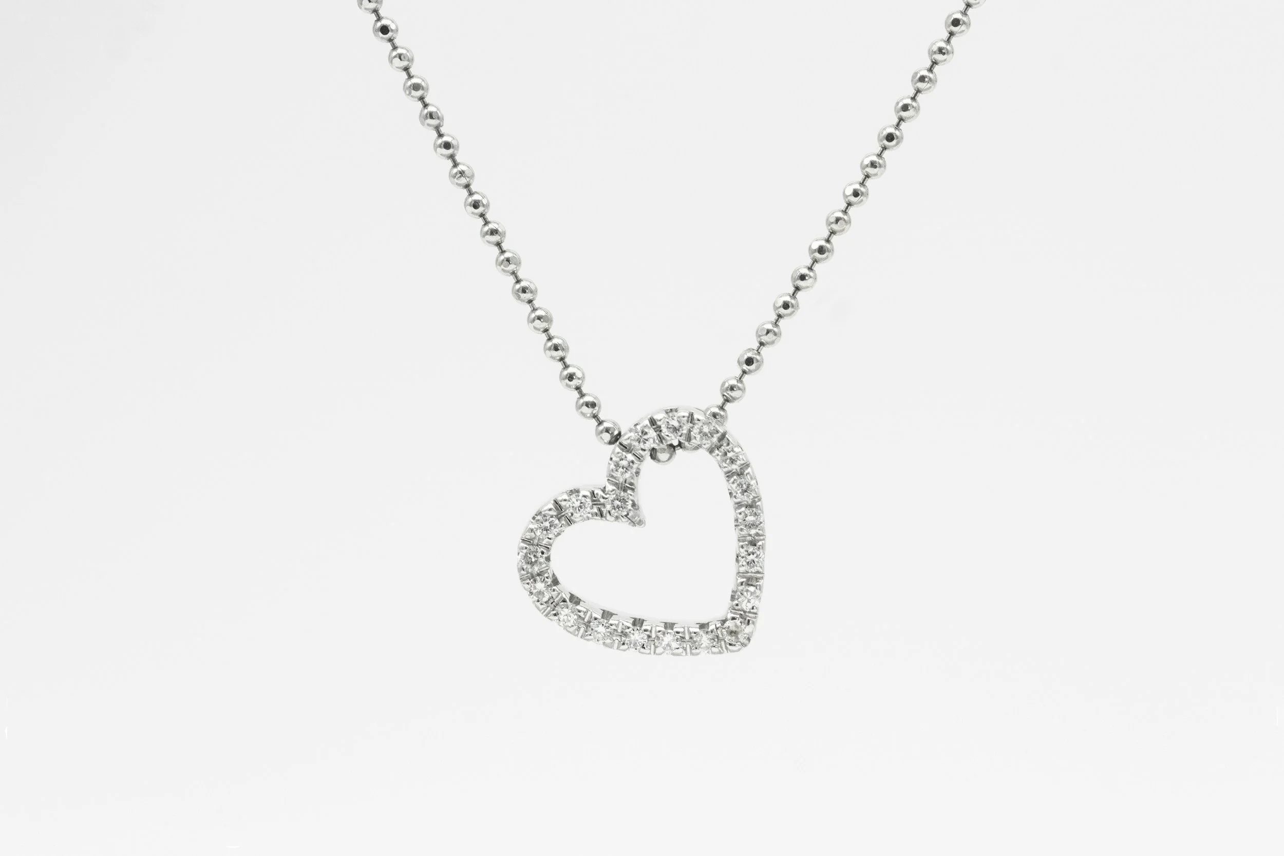 Lab diamond necklace