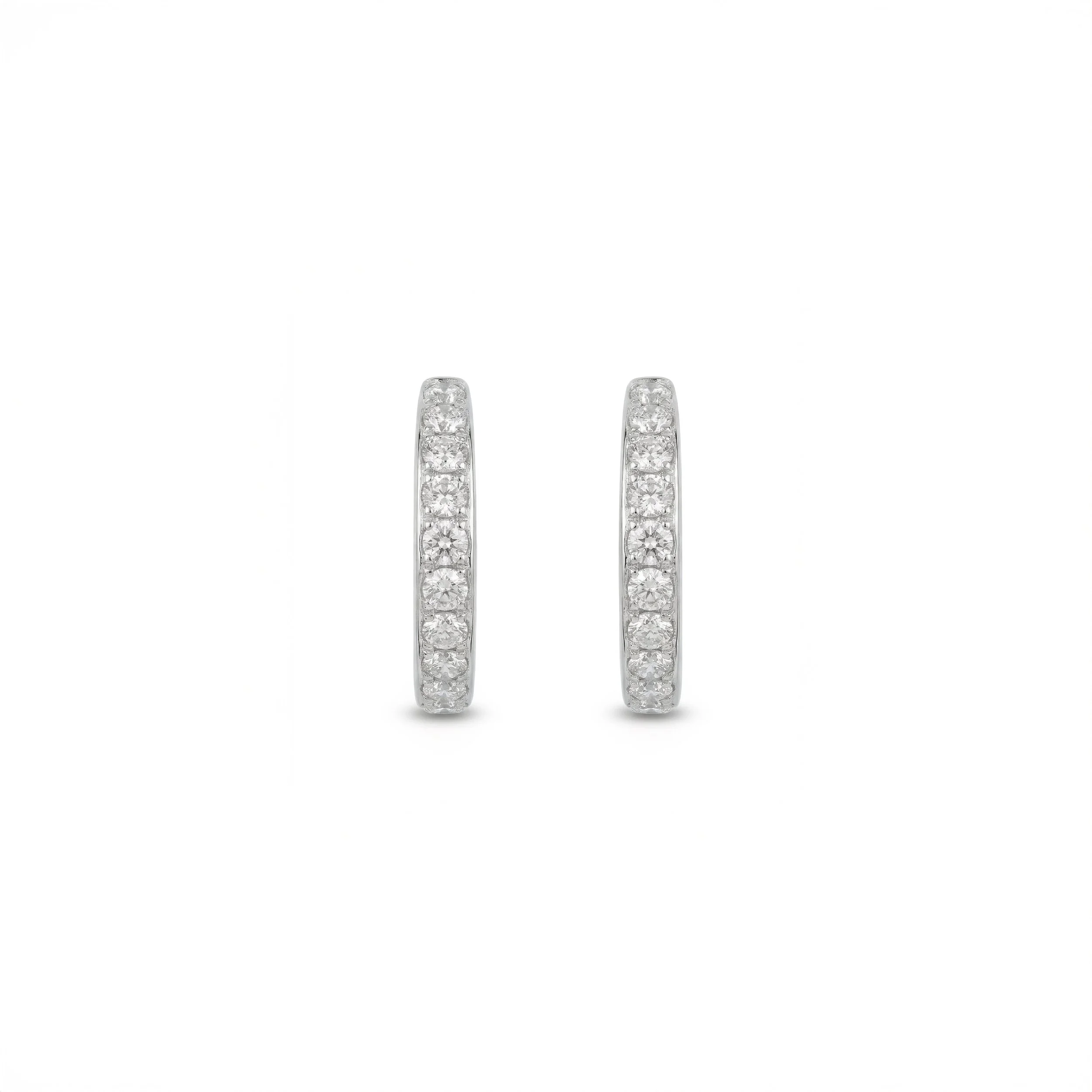 Radiant Elegance Diamond Hoop Earrings 0.25ct