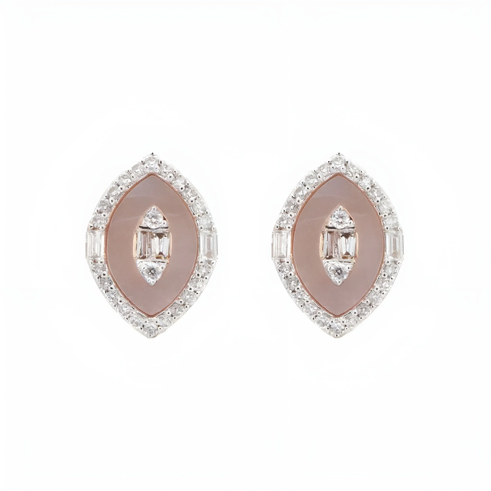 Marquise Diamond Halo Earrings