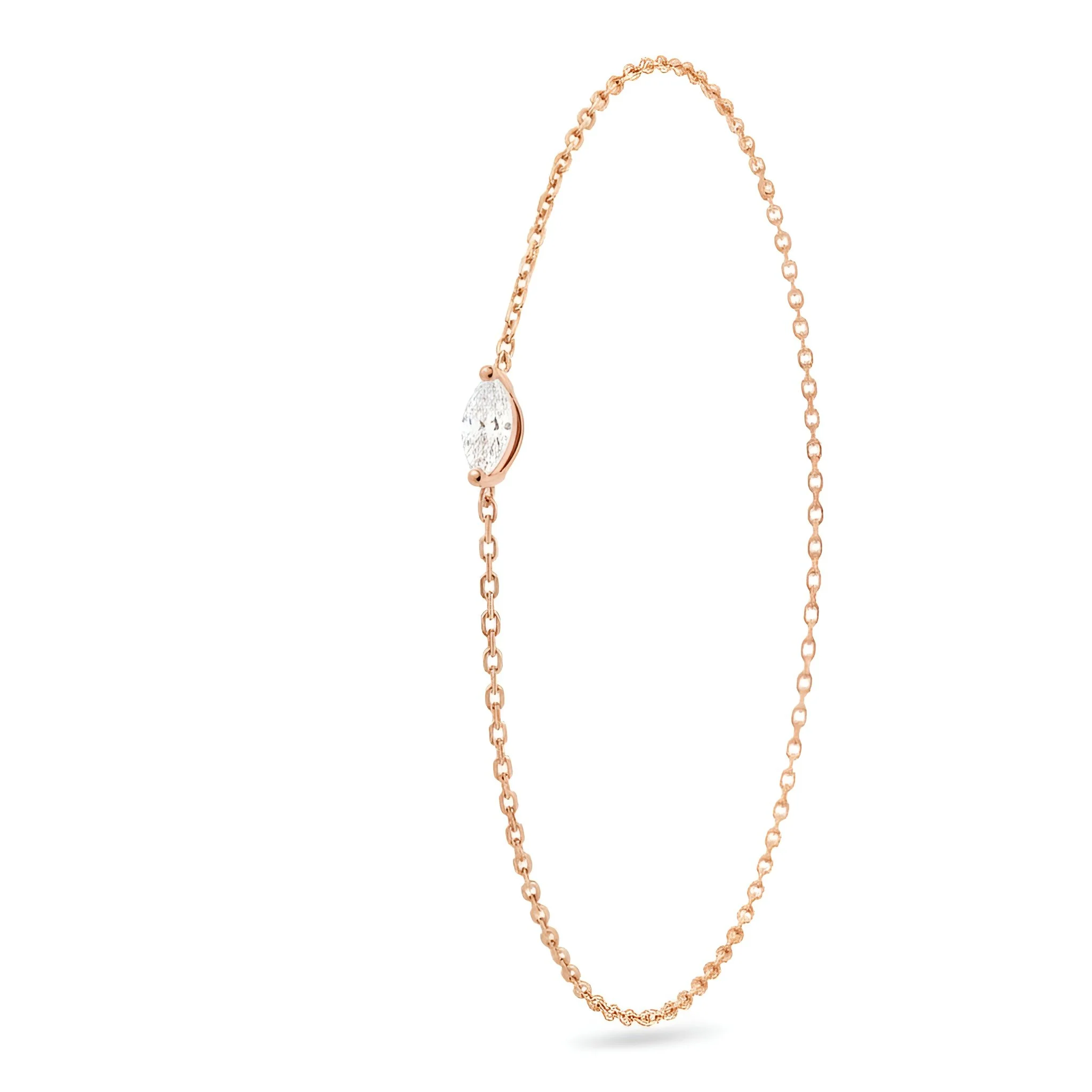 Rose Gold Marquise Diamond Bracelet