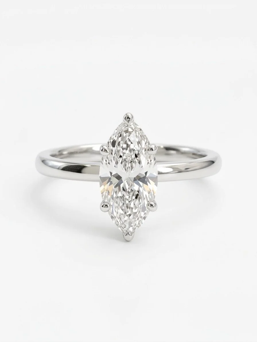 Eternal Elegance Marquise Lab Diamond Ring