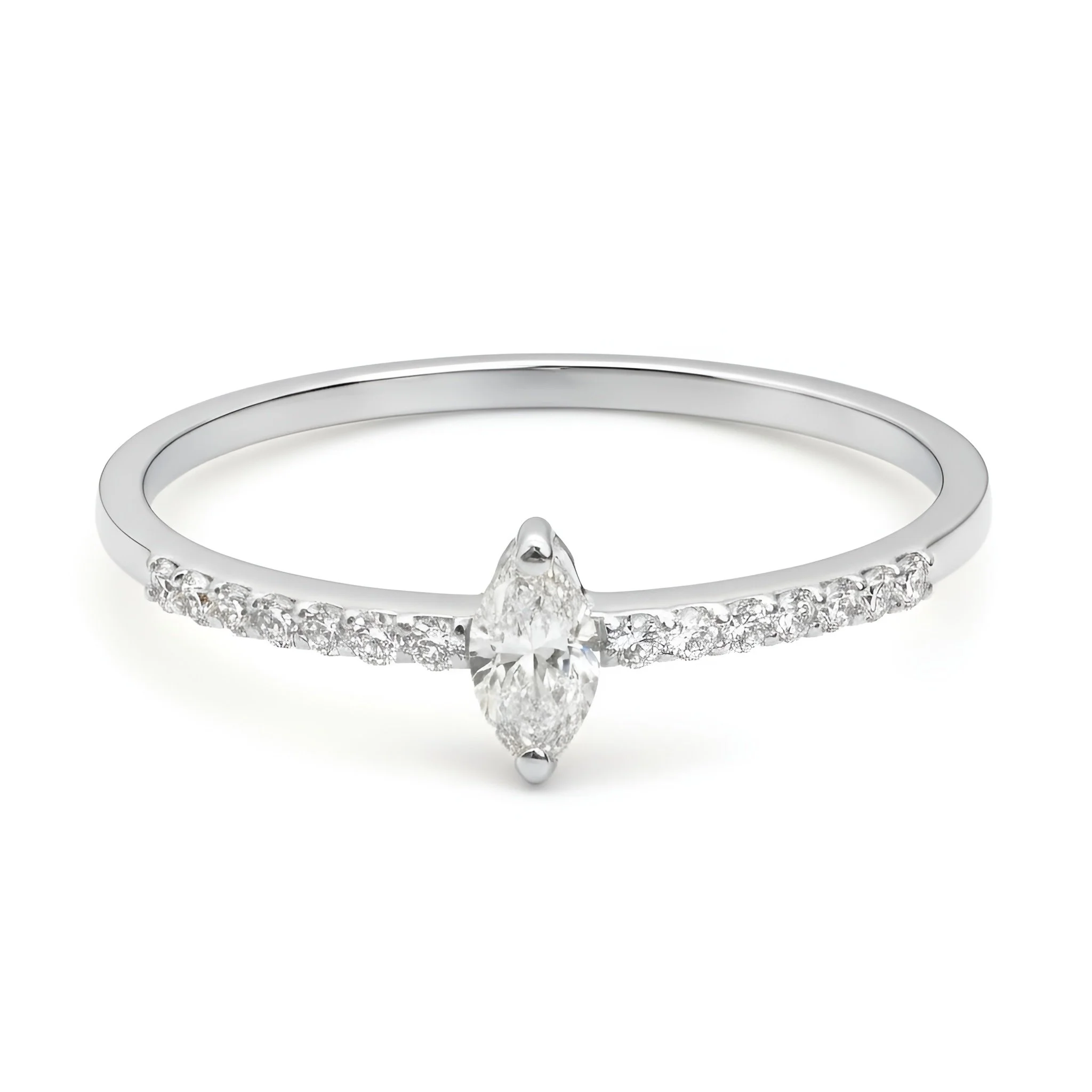 Starlight Marquise Diamond Elegance Ring