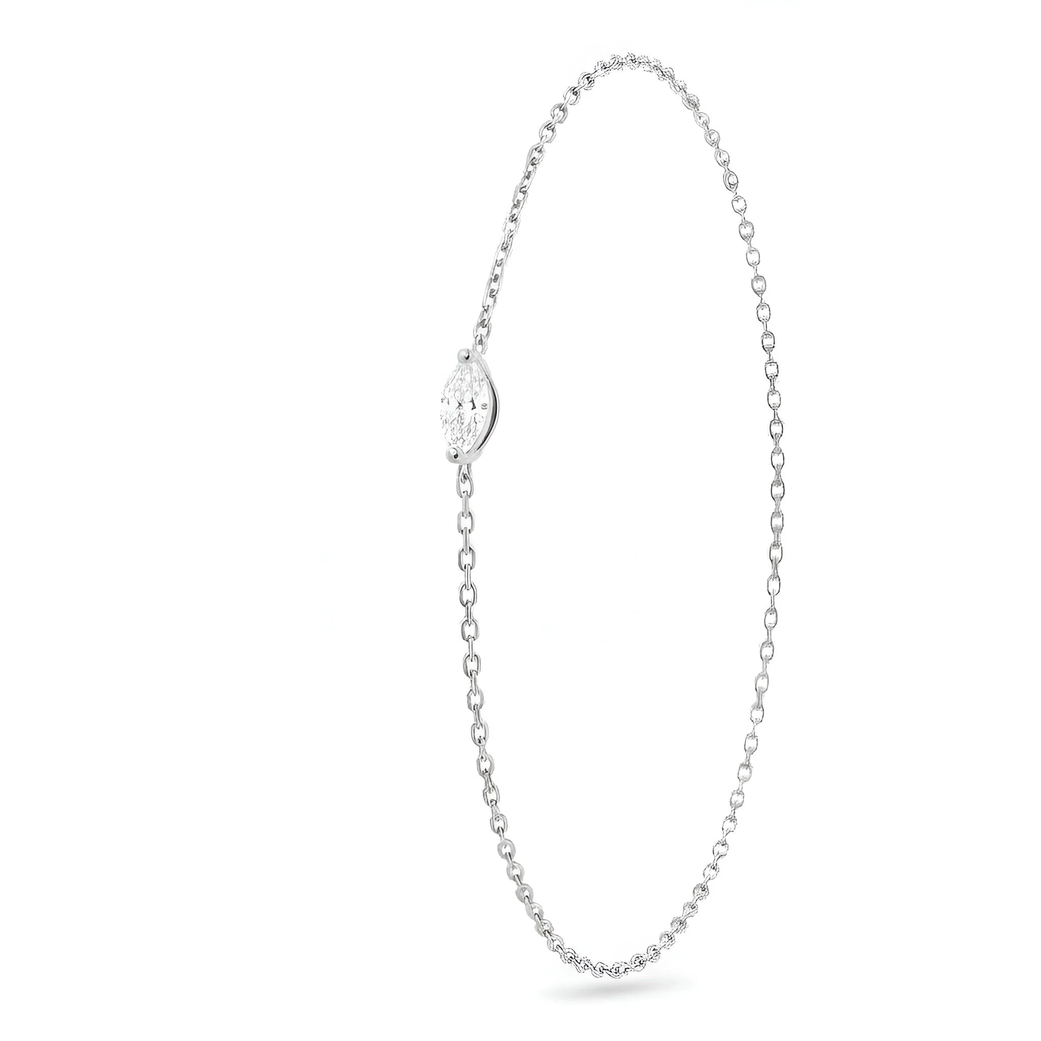 Starlight Marquise Diamond Solitaire Bracelet
