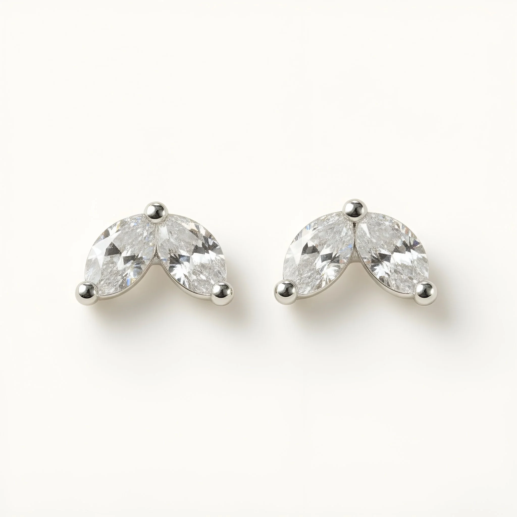Marquise Diamond Stud Earrings