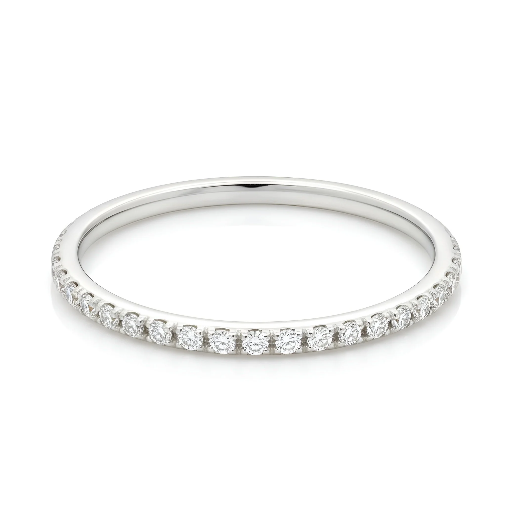 Diamond Eternity Band in 18k White Gold