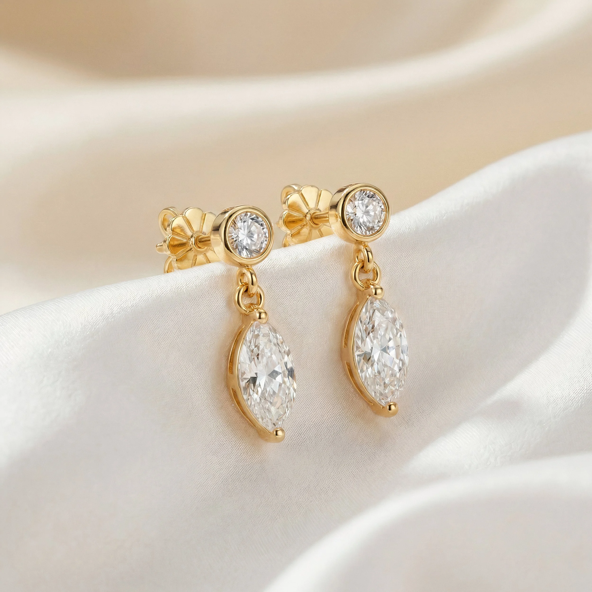 Enchanted Marquise Diamond Drop Earrings