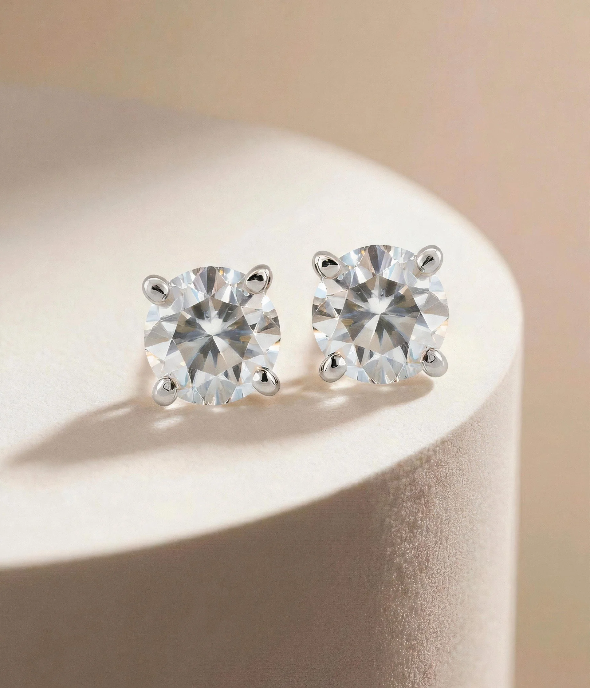 Brilliance Diamond Stud Earrings