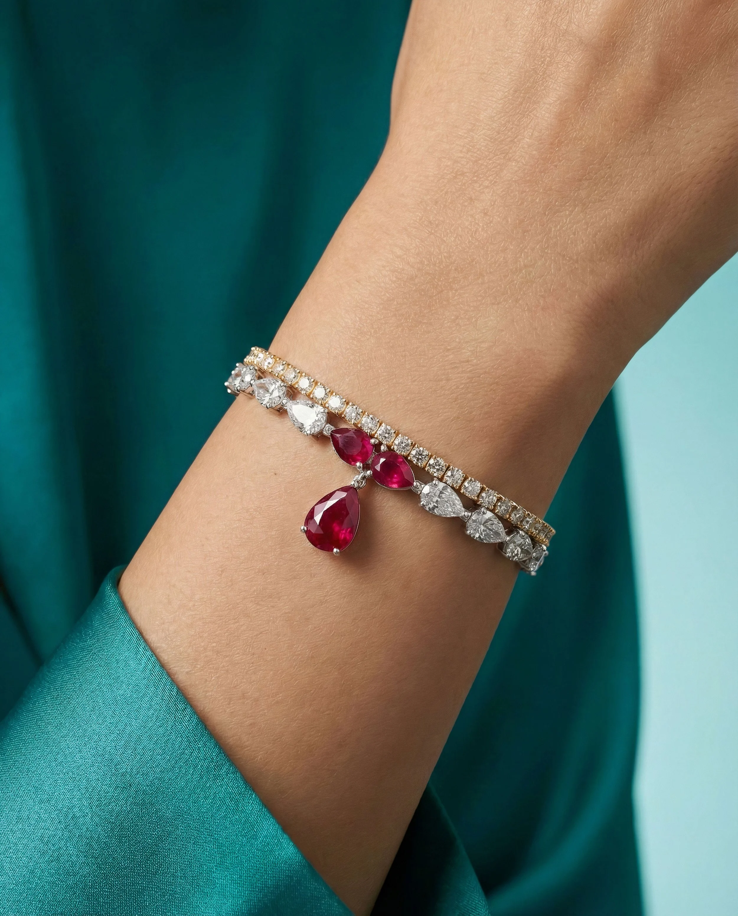 The Imperial Ruby Cascade Bracelet