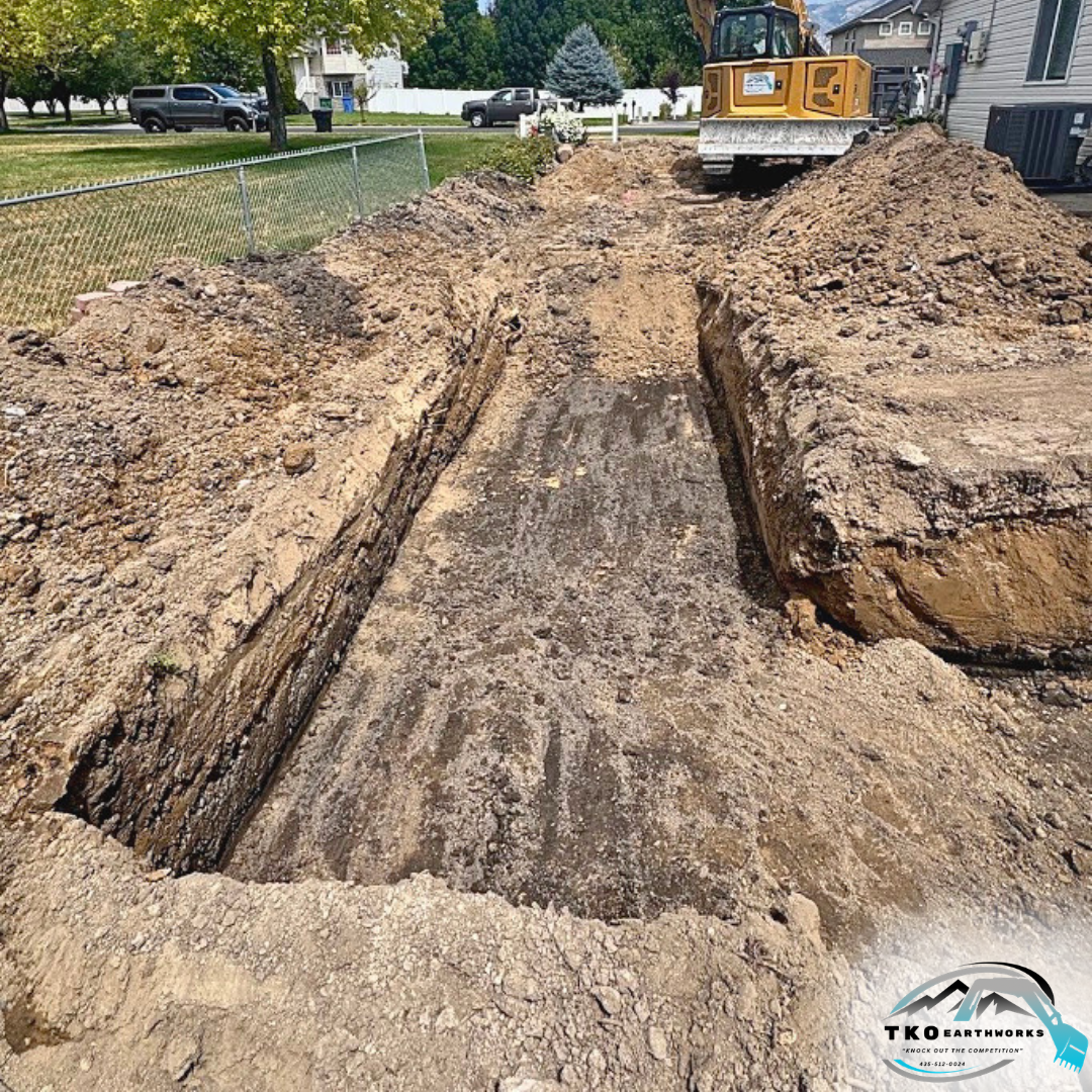 Before - Footings for a home addition 
