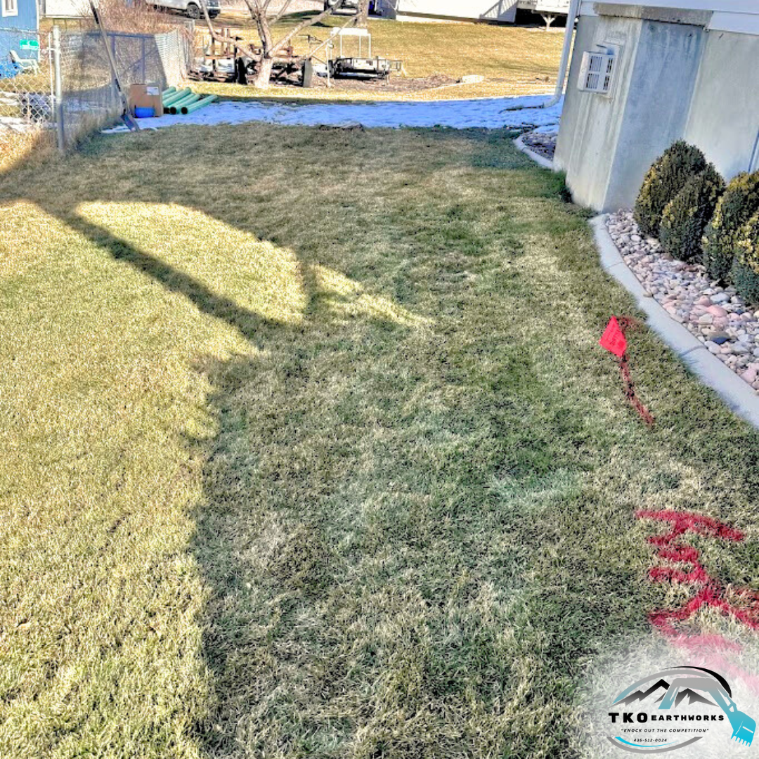 Before - Sewer Connection Trench