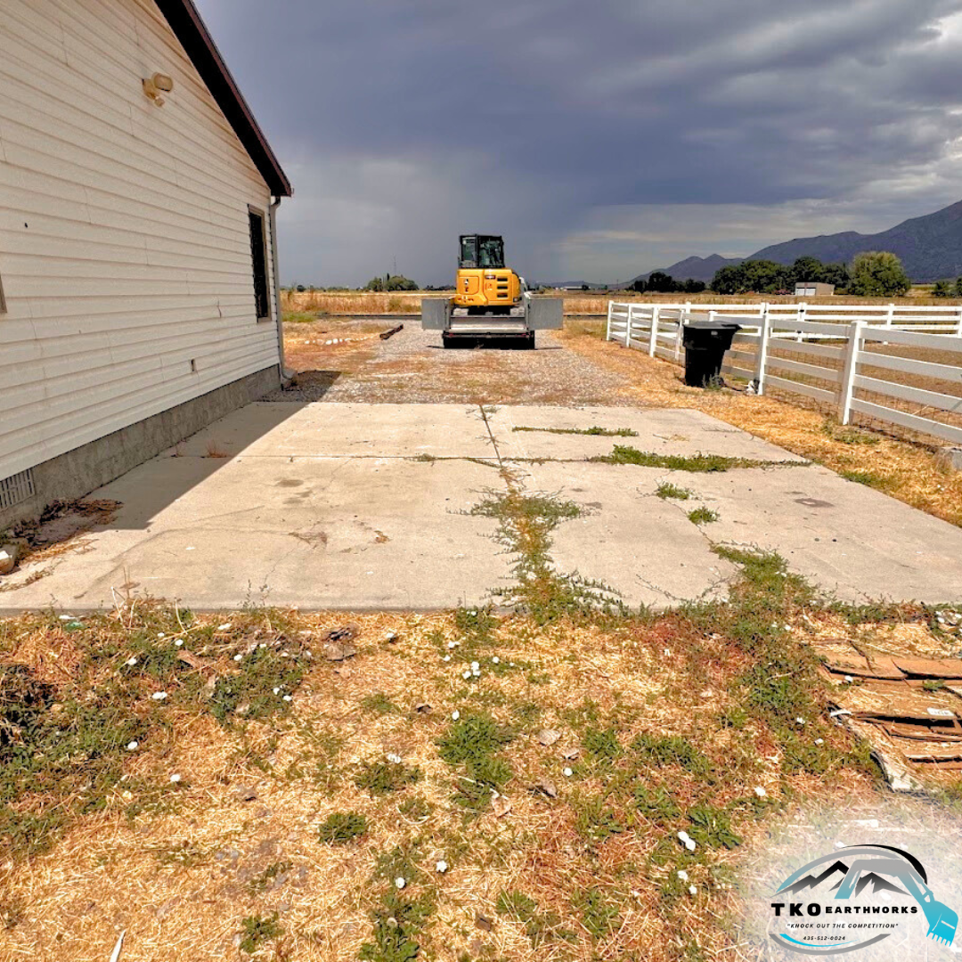 Before - Concrete Demo / Removal