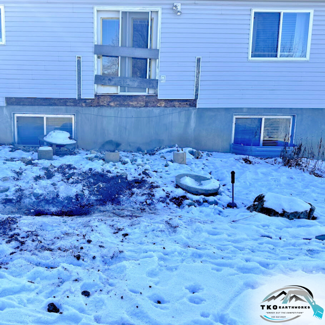 Before - Digging Footings