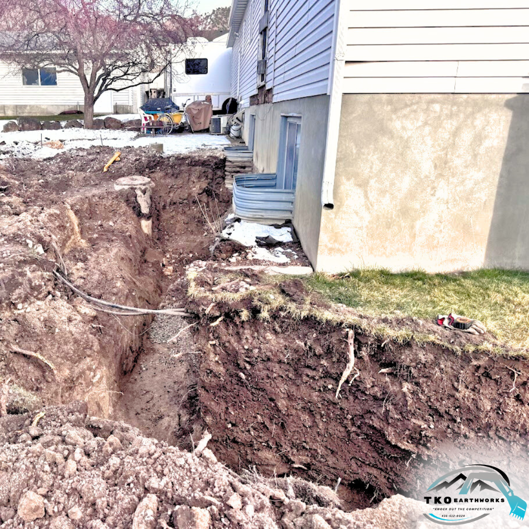 During - Sewer Connection Trench