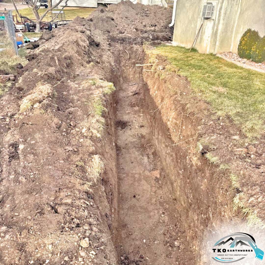 During - Sewer Connection Trench