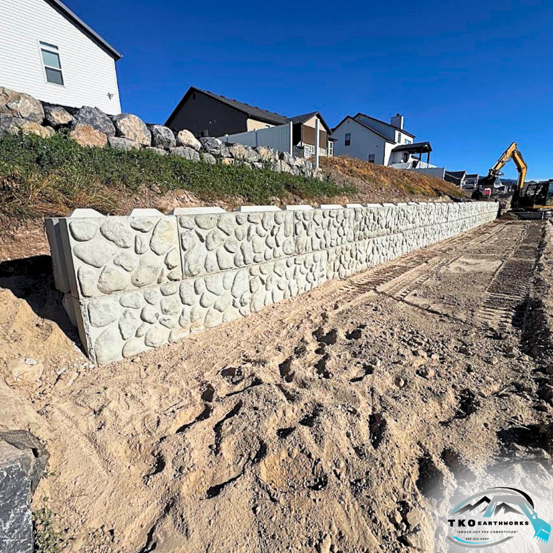 2nd Tier - 2 Tier Block Retaining Wall