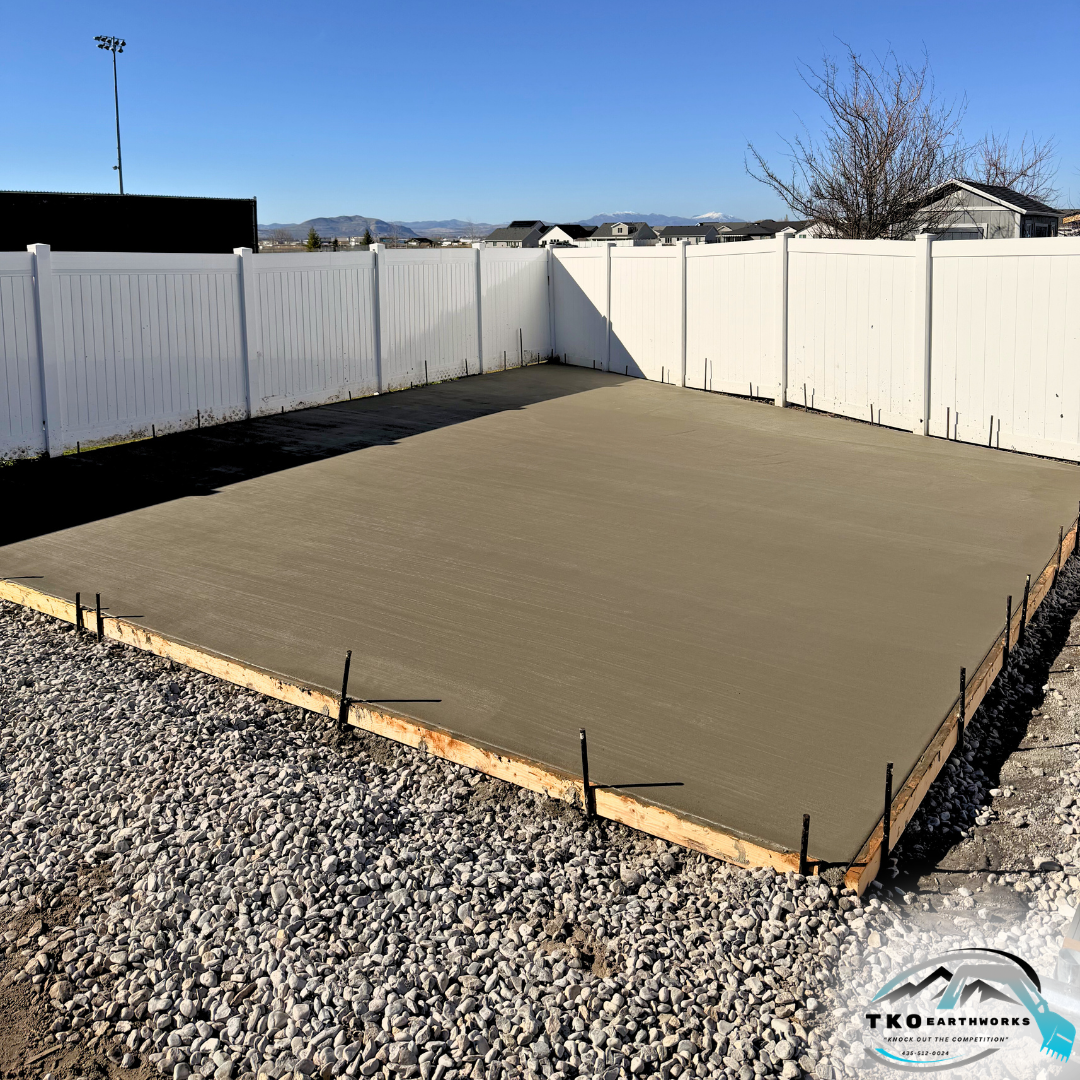 After - Concrete pad