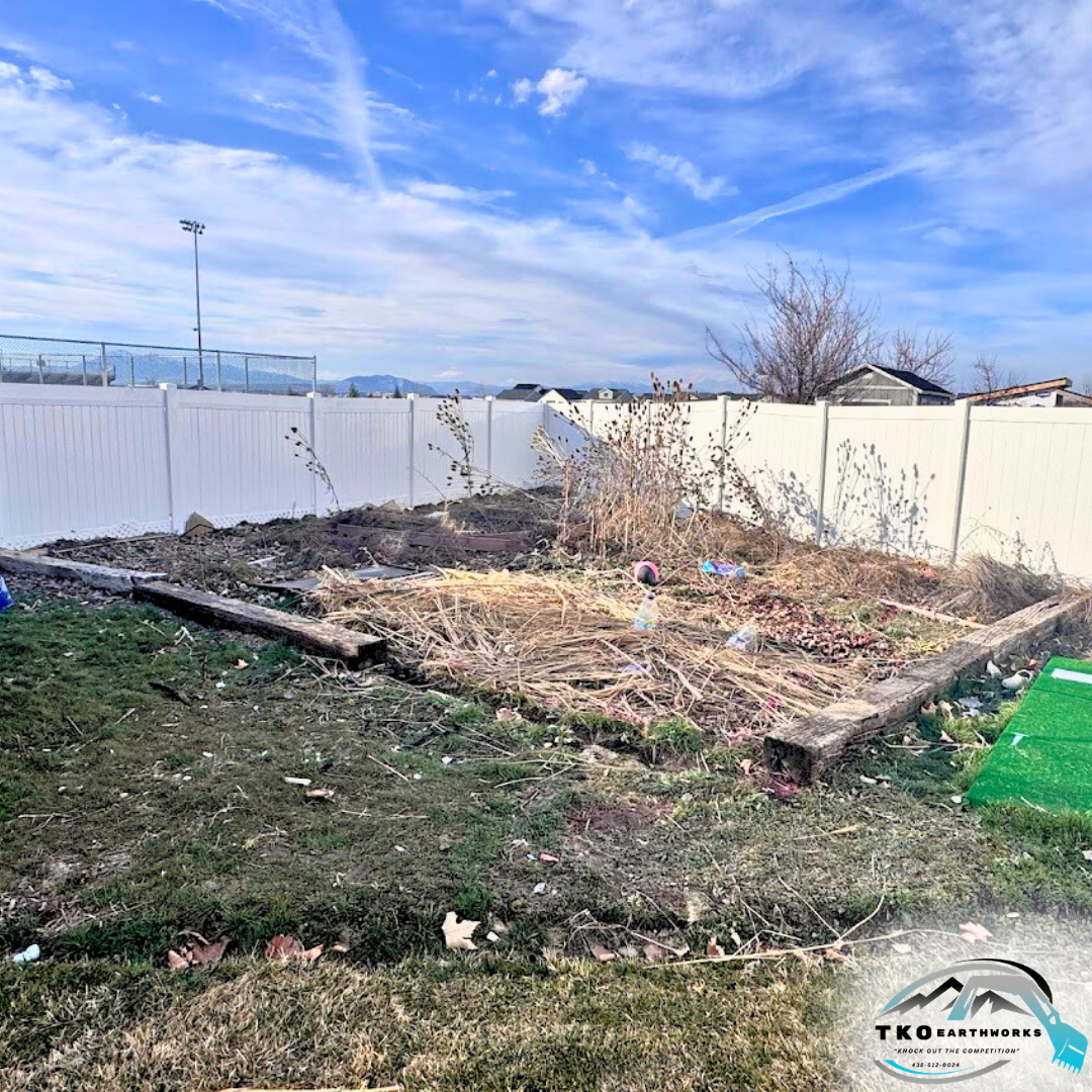 Before - Concrete pad